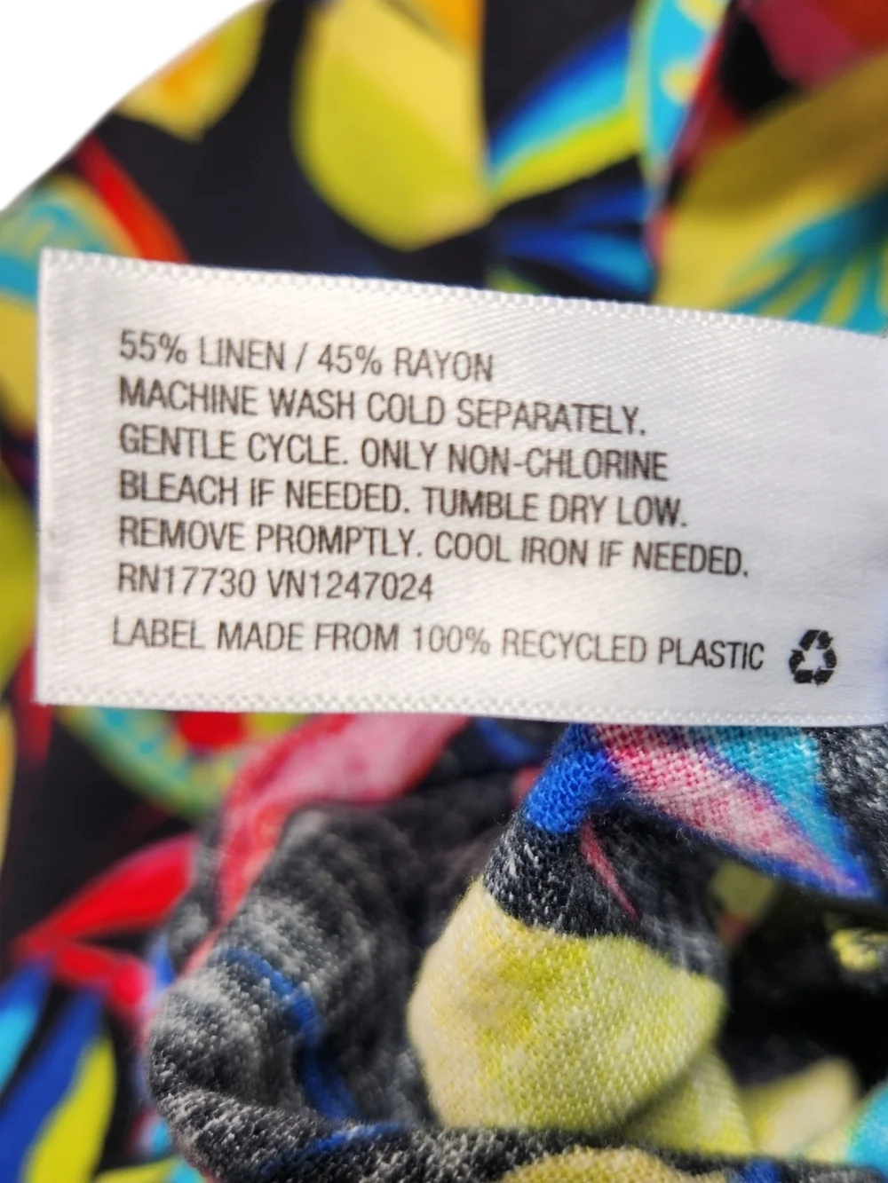 Tabitha Brown for Target Linen Blend Tropical Wide Leg Pants Medium Resort Lemon - Picture 16 of 16